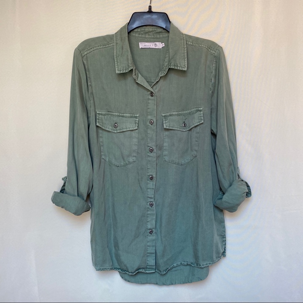 Collared, Button Down Blouse